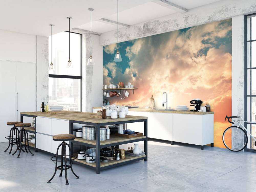 Ciel coloré avec des nuages