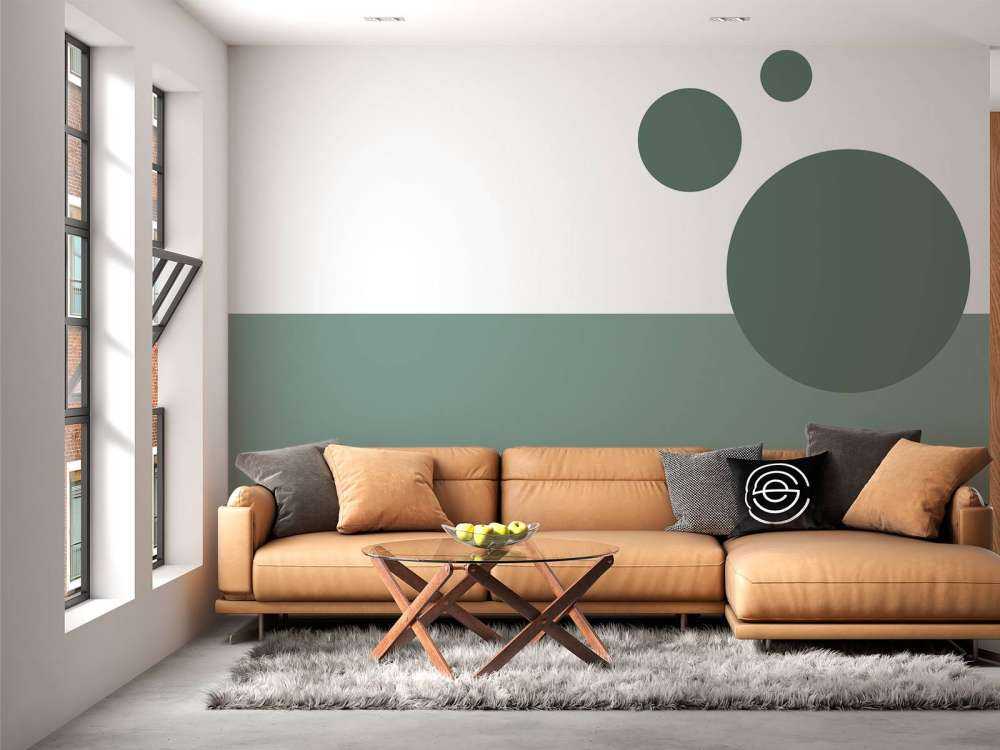 Plaines et cercles, vert