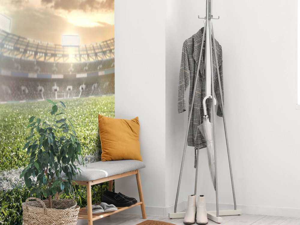 Stade avec gazon artificiel