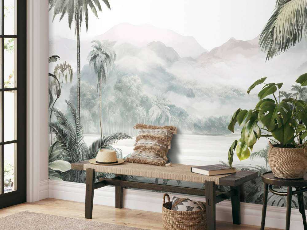 Panorama Montagneux Vert des Tropiques