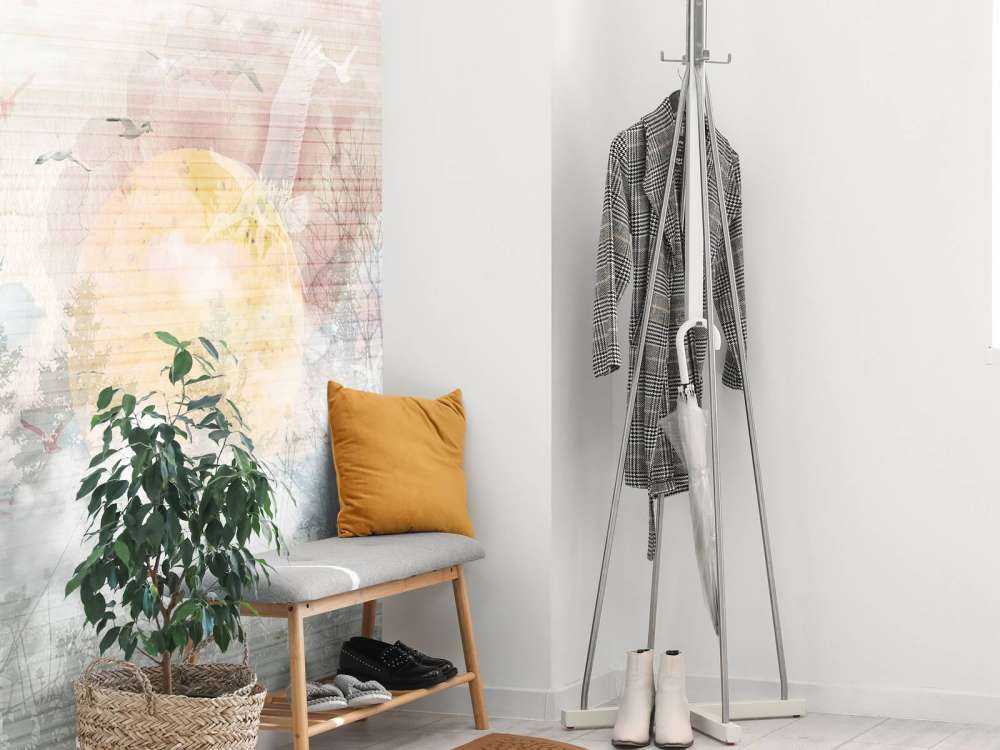 Lever de soleil dans la brume