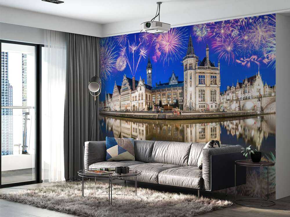 Feux d'artifice sur Gand