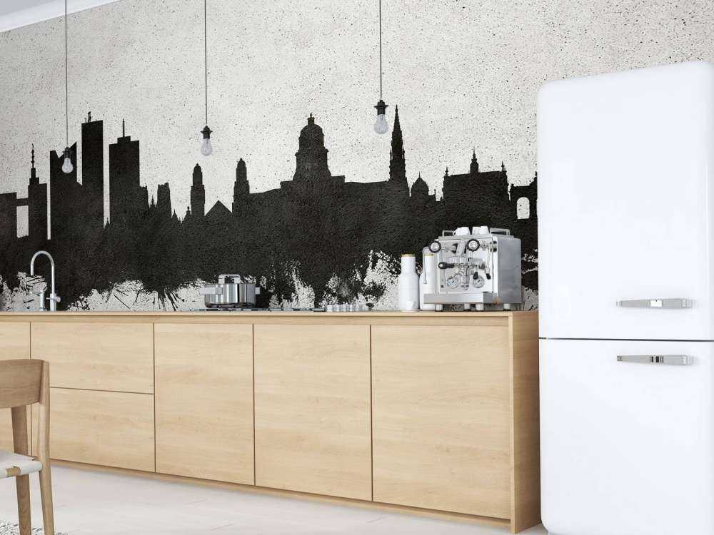 Aquarelle skyline, Bruxelles