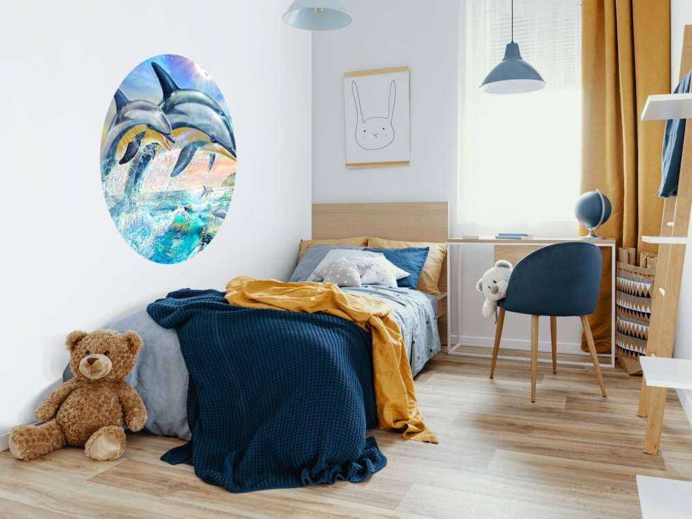 Frazer's Dolphin Mother And Baby