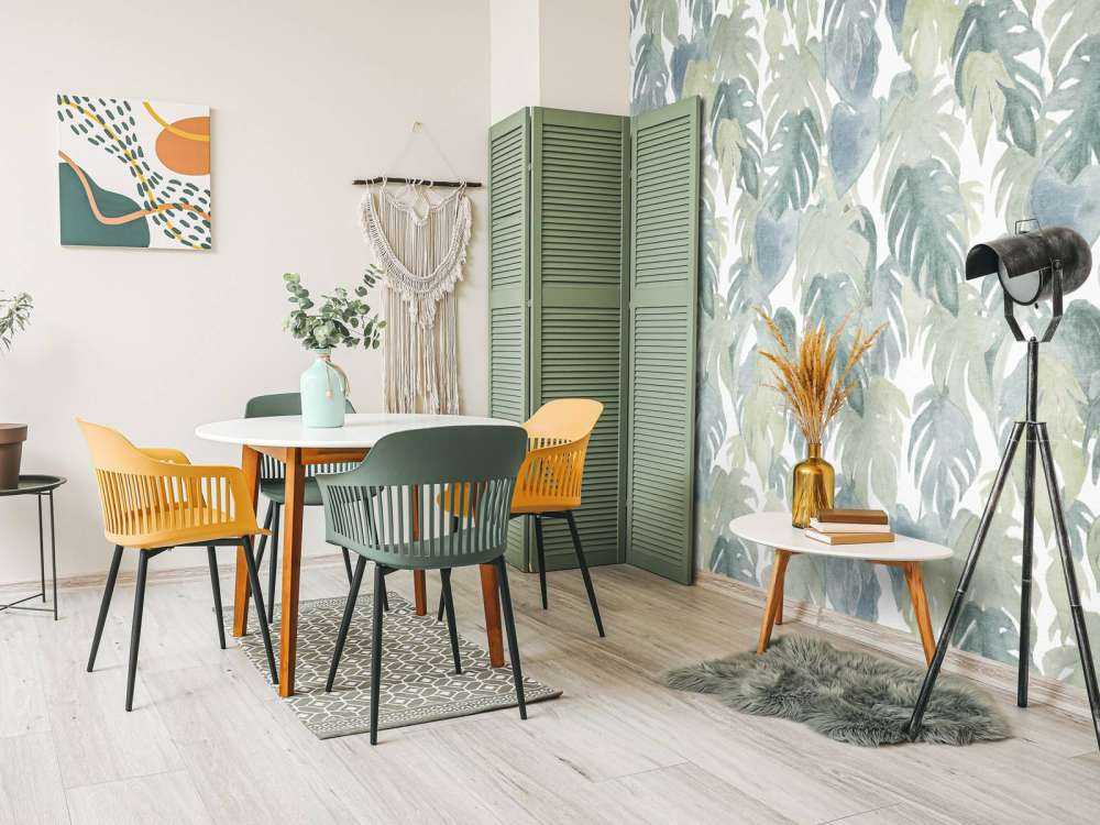 Palmiers tropicaux à l'aquarelle