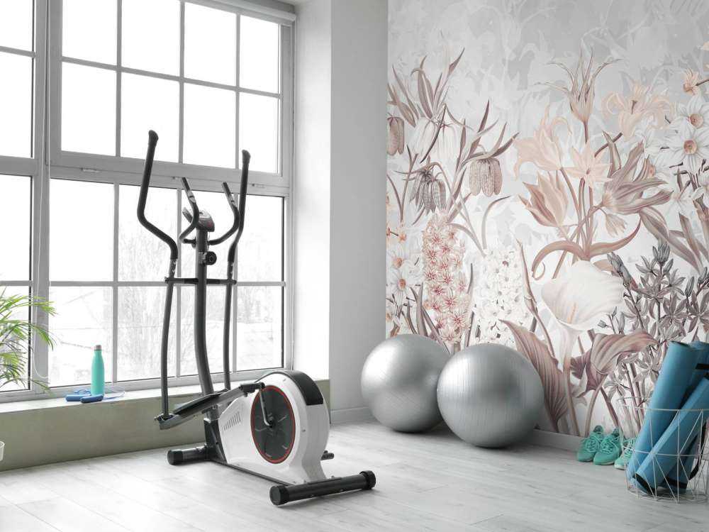 Fleurs de printemps - Gris éthéré