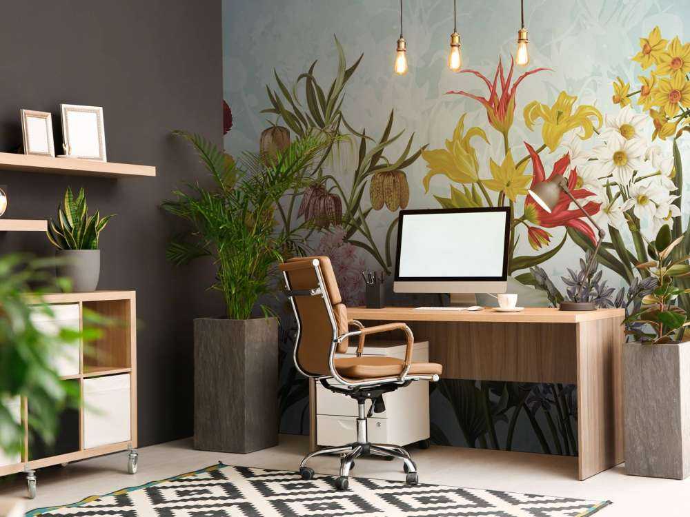 Fleurs de printemps - Douce brise aqua