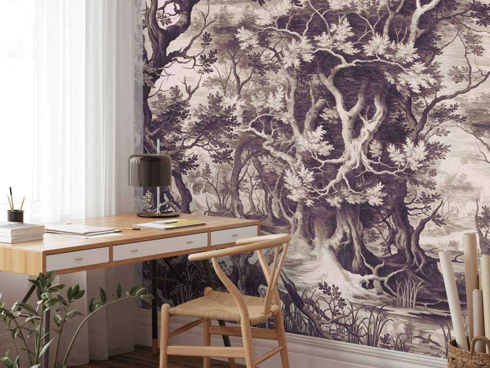 Forêt Mystique en Sépia