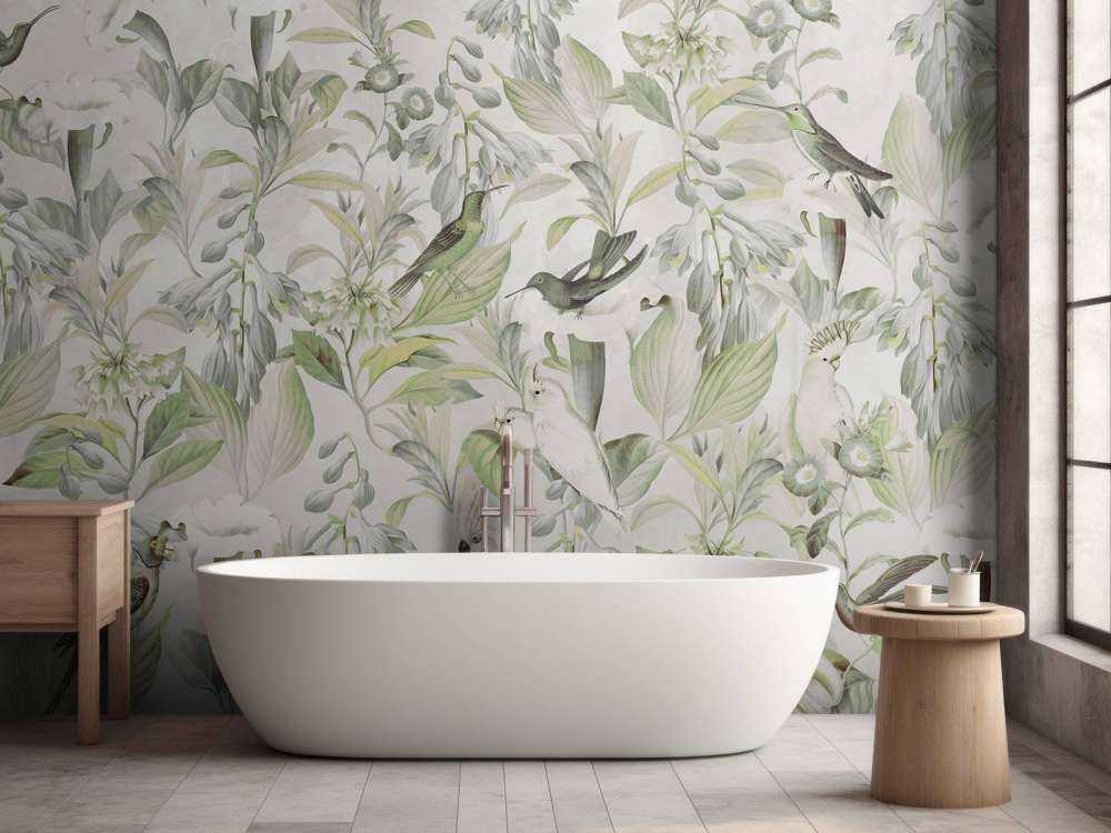 Chanson d'oiseau éthérée en fleurs - Symphonie verdoyante