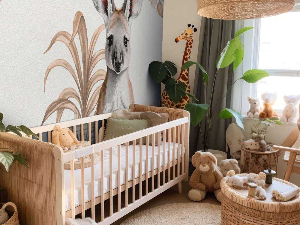 Bébé kangourou de la jungle taupe