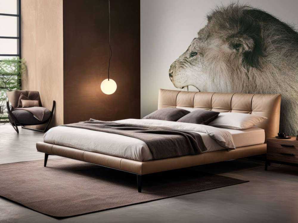 Lion rugissant blanc