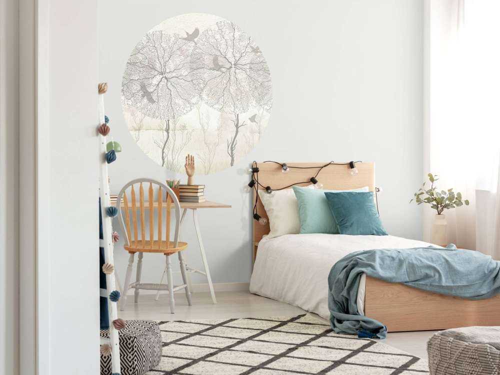 Graphic Trees - Sepia