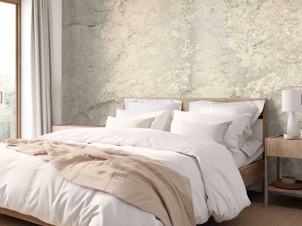 Mur de roche beige