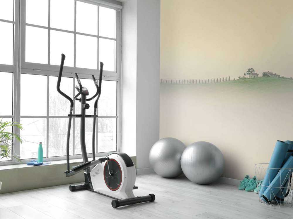 Paysage italien brumeux