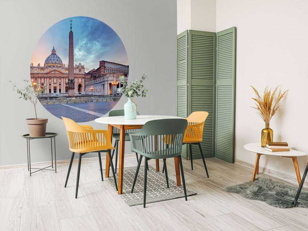 Place Saint-Pierre avec arc-en-ciel