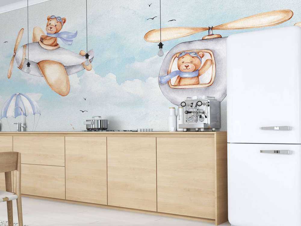 Des ours dans le ciel bleu