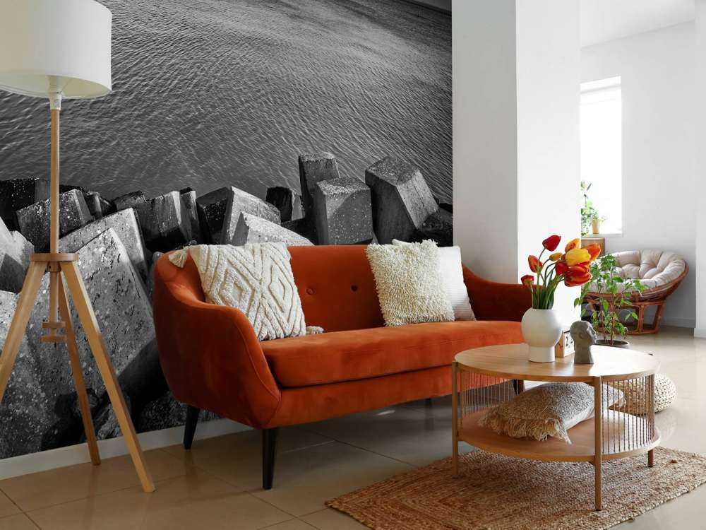 Des blocs de béton pour le port de Cadzand-Bad 