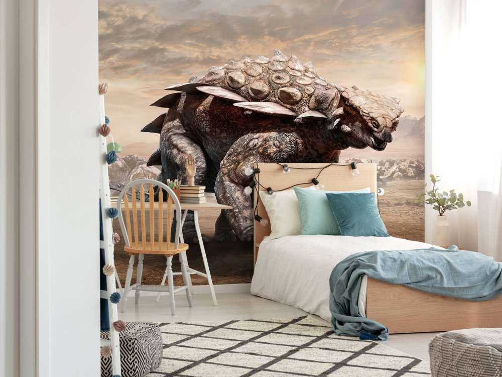 Dinosaure dans une zone déserte