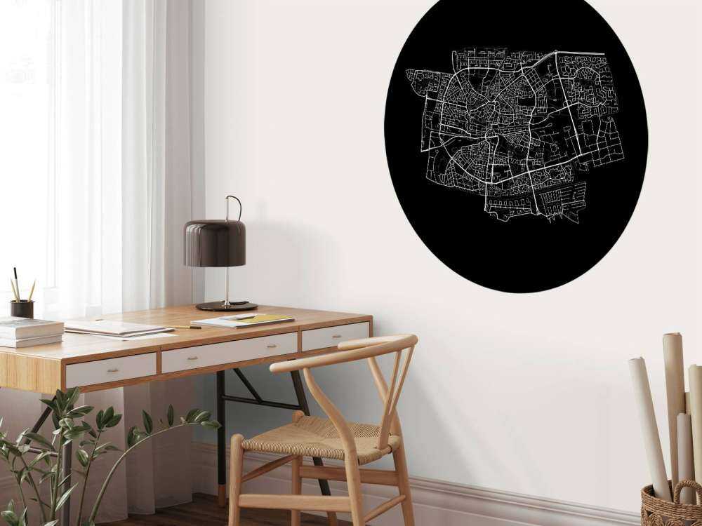 Carte de Leeuwarden, noir