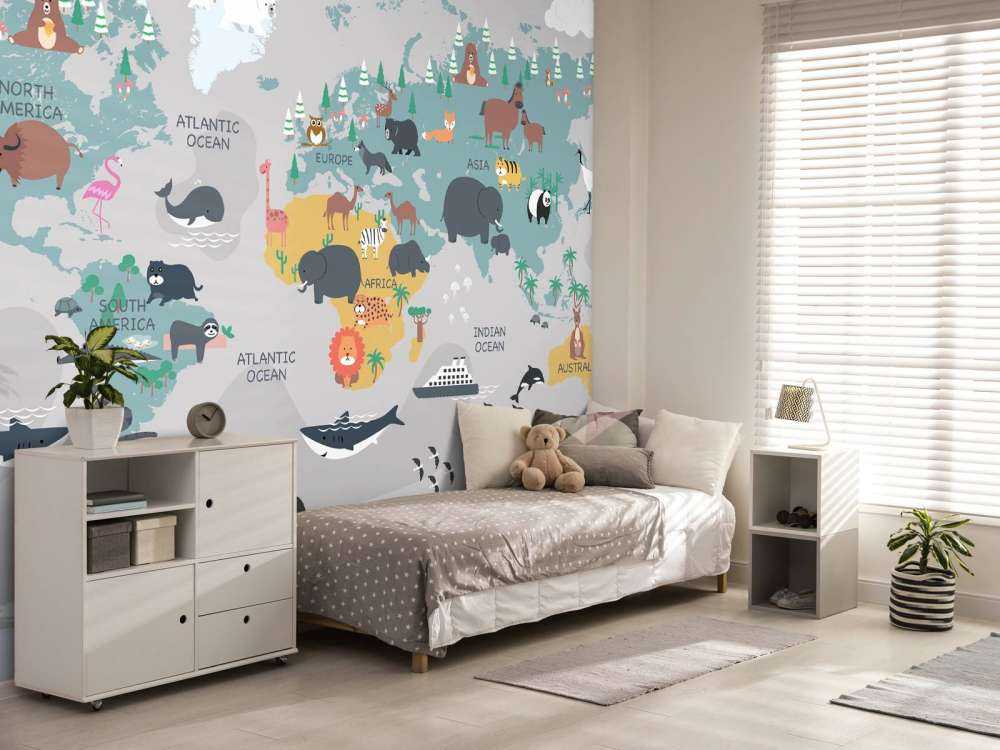 Carte du monde des animaux