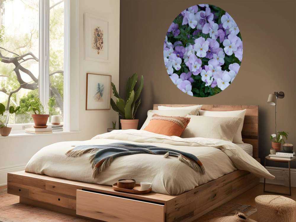 Violettes blanches pourpres