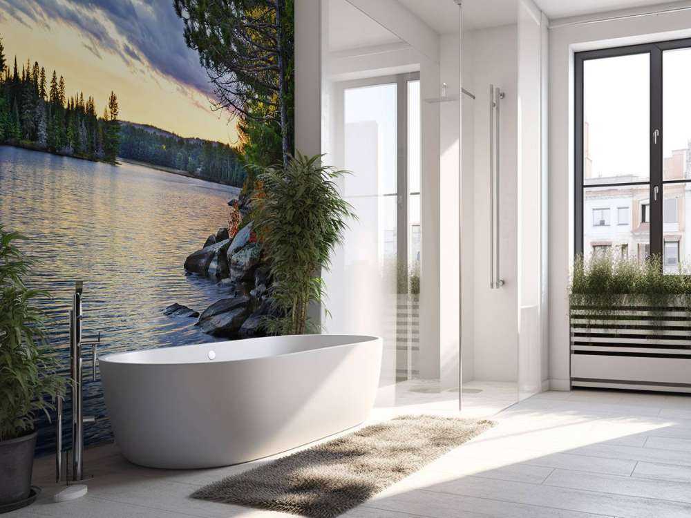 Coucher de soleil sur le lac