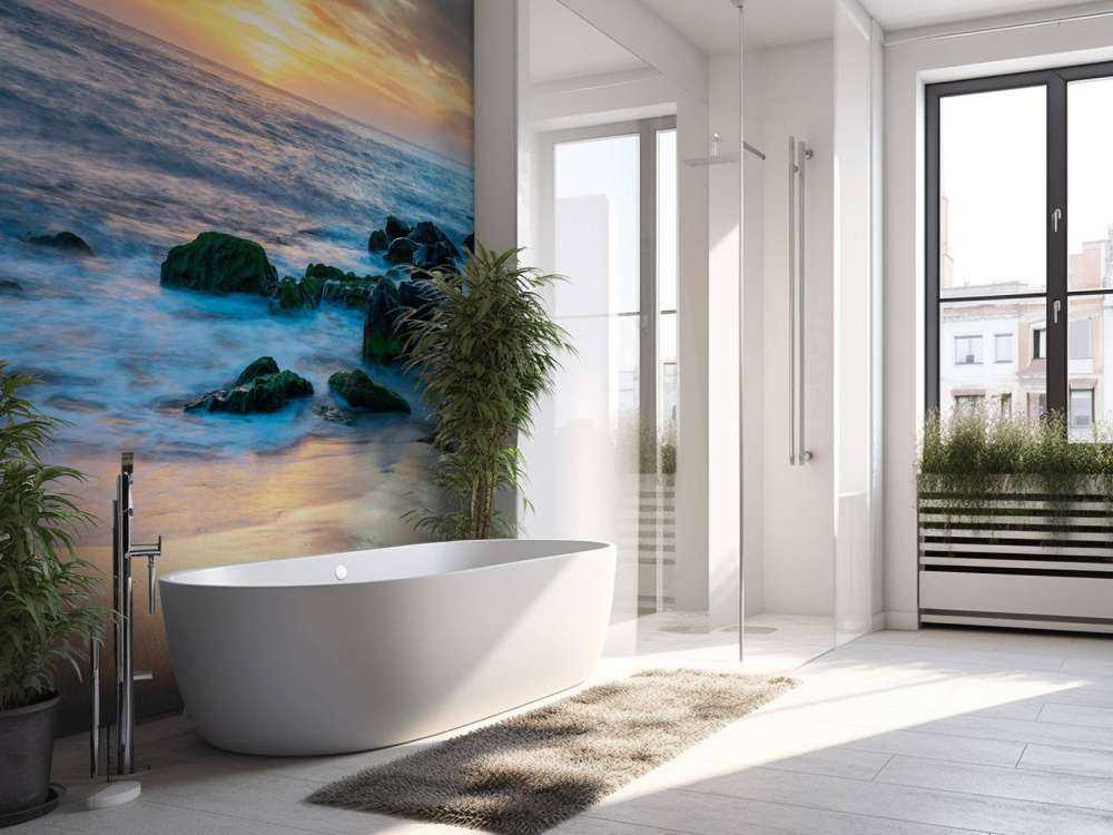 Lever de soleil romantique