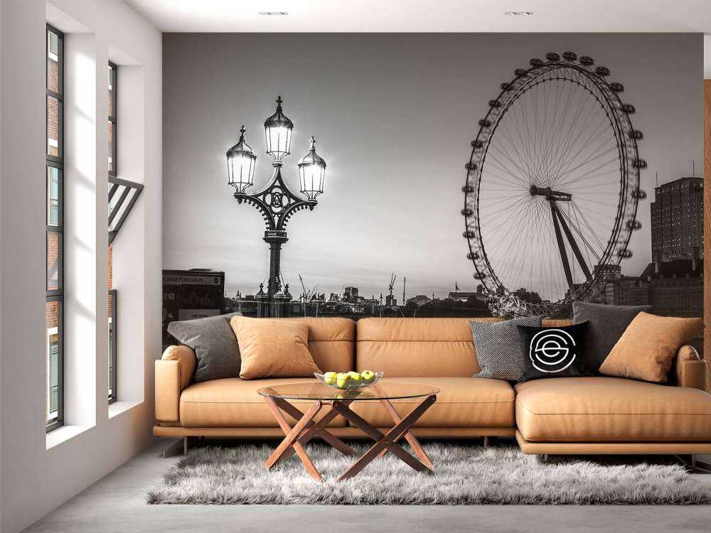 Grande roue en noir et blanc