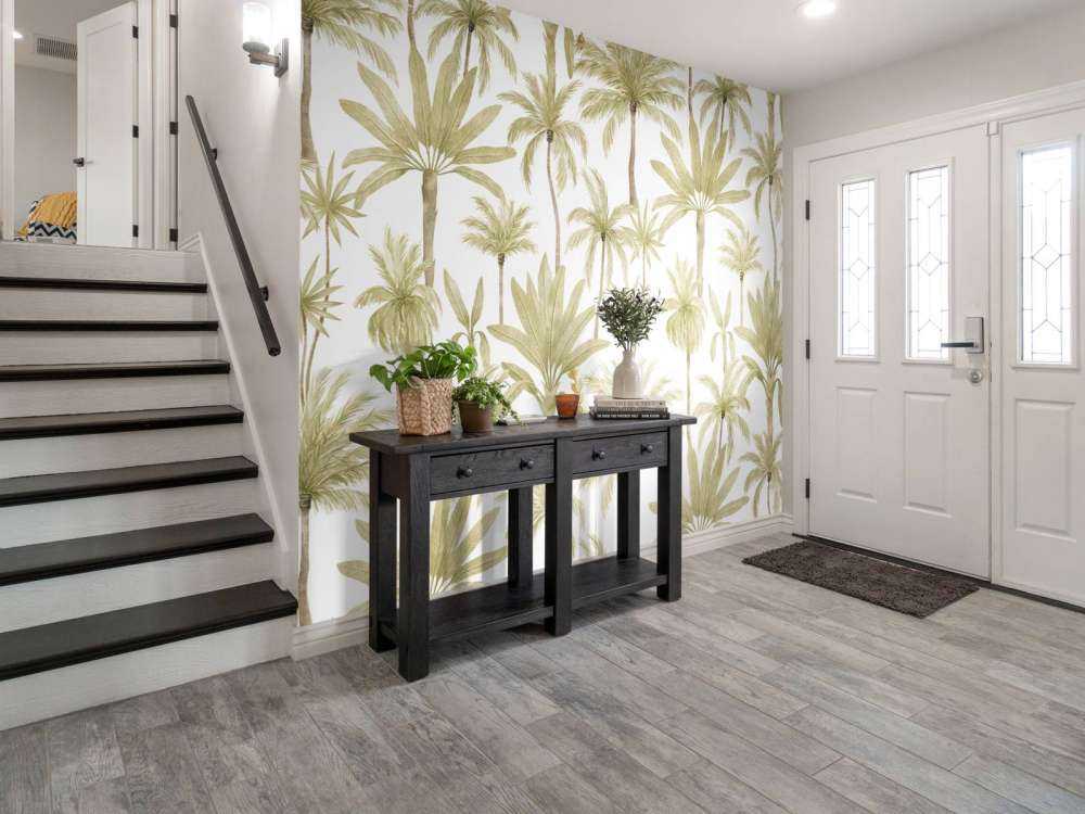 Arbres tropicaux en aquarelle