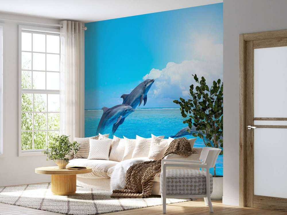 Les dauphins dans l'océan