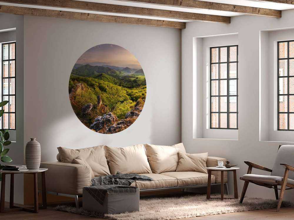 Paysage de montagne au printemps