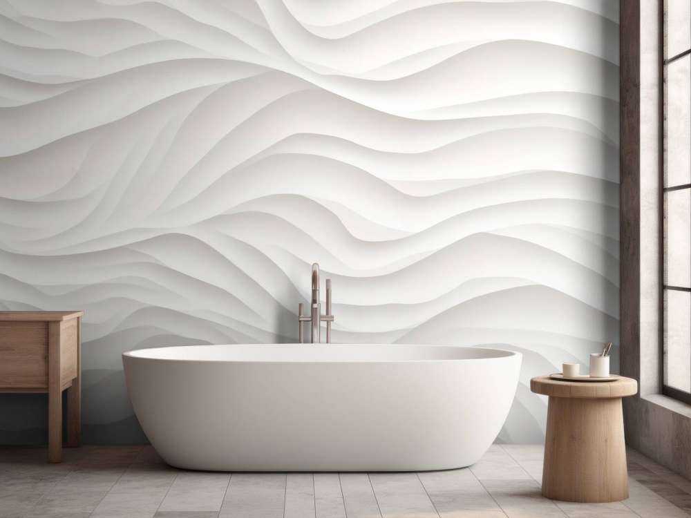Texture artistique de sculpture tout en blanc