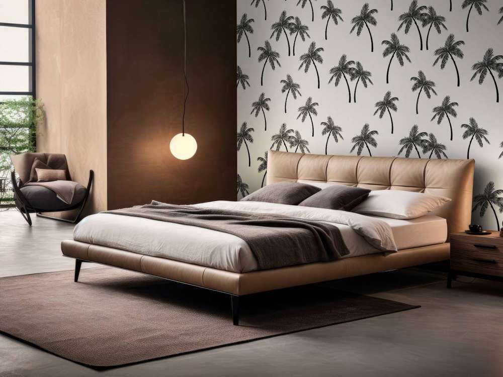 Motif avec palmiers