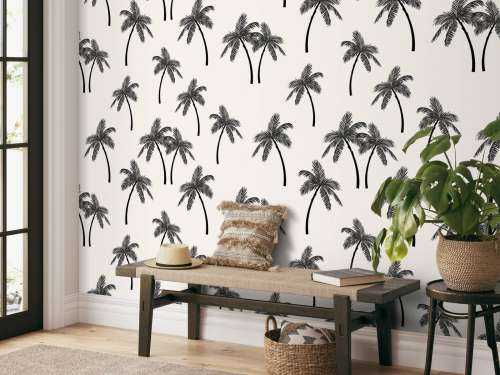 Motif avec palmiers