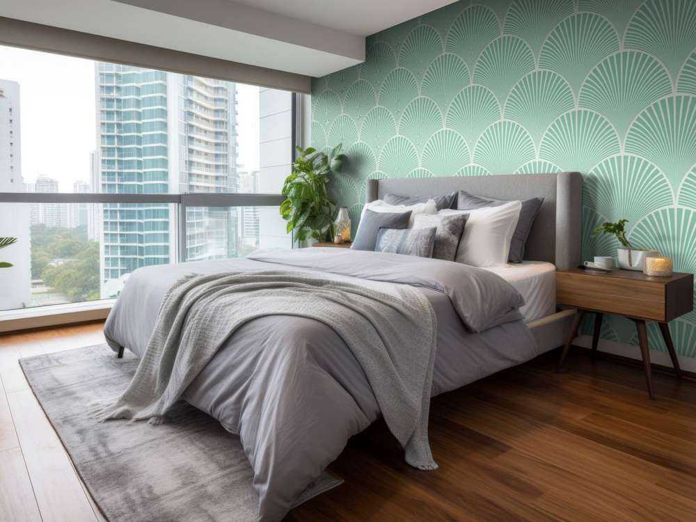 Fleurs japonaises motif