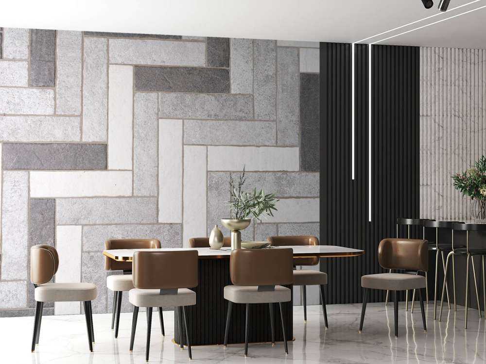 Mosaïque en gros plan