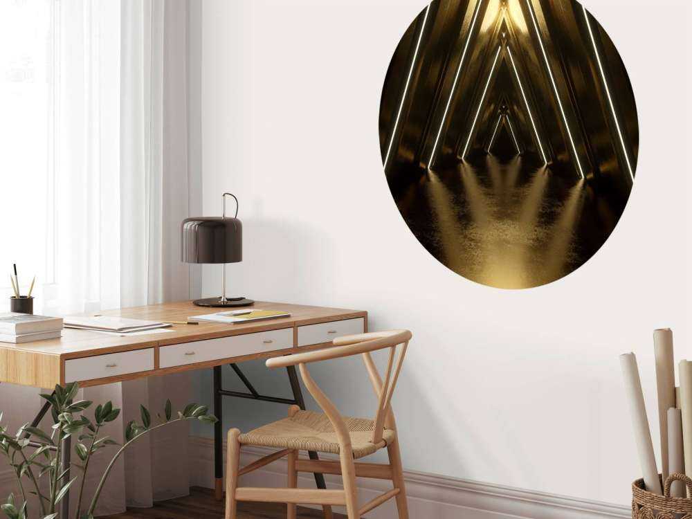 Tunnel doré et sombre