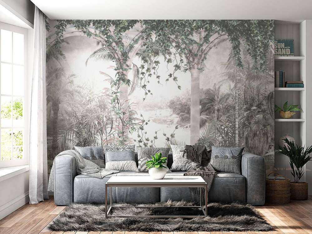 Arbres tropicaux et feuilles