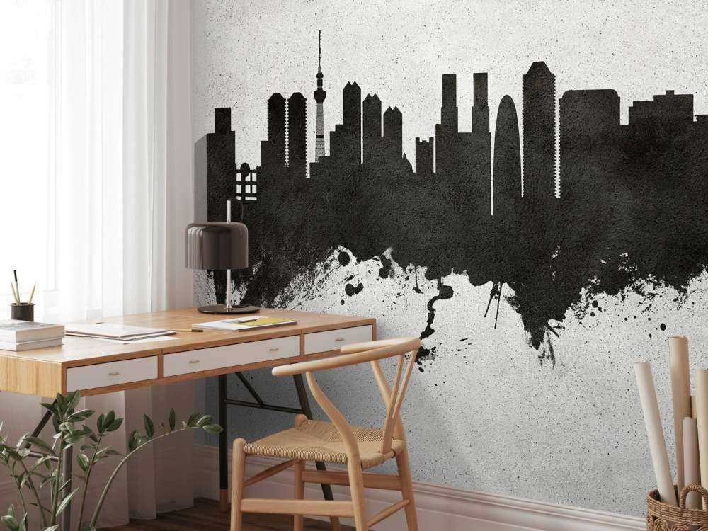 Aquarelle skyline, Tokyo