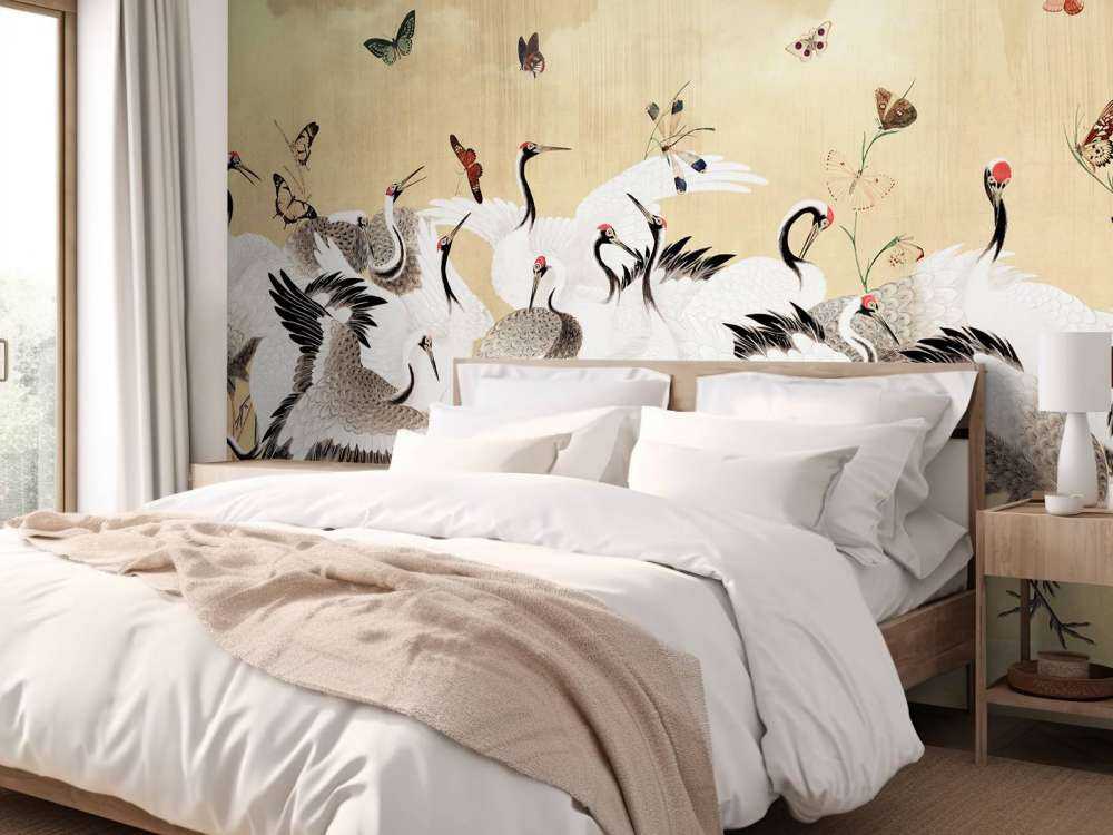 Danse dorée des grues