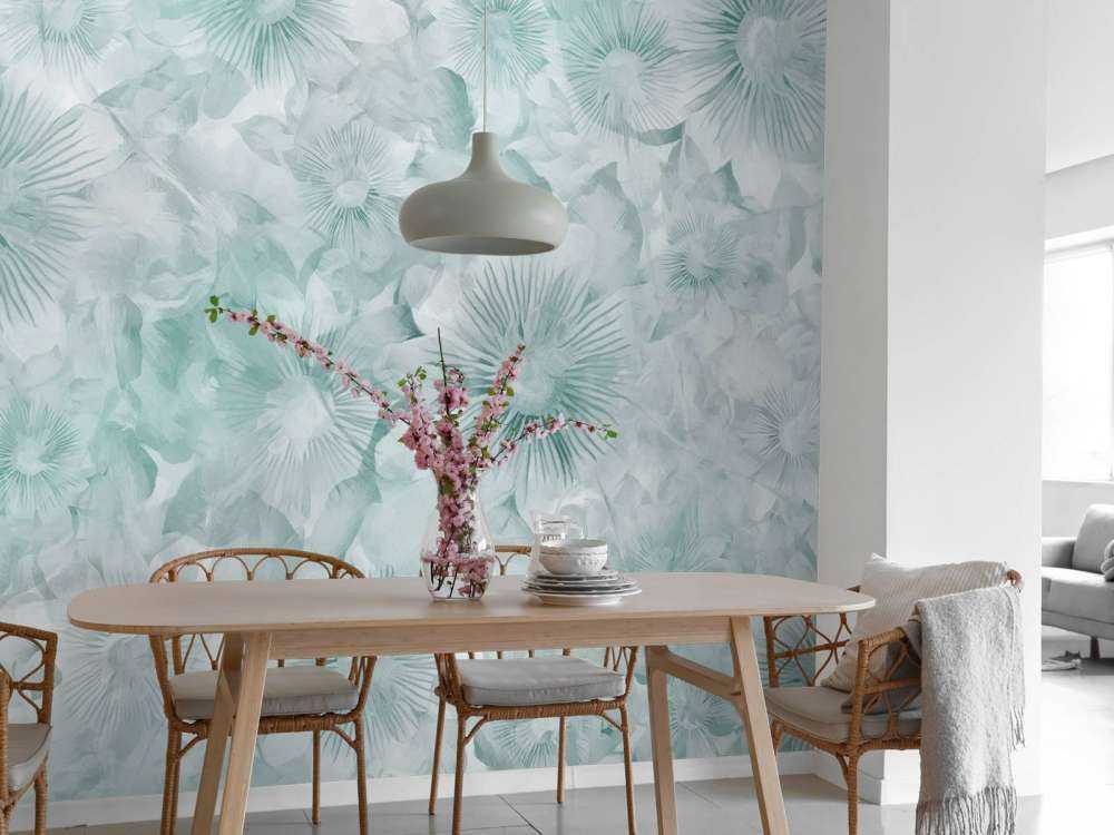 Élégance Botanique Aquarelle Menthe Glacée