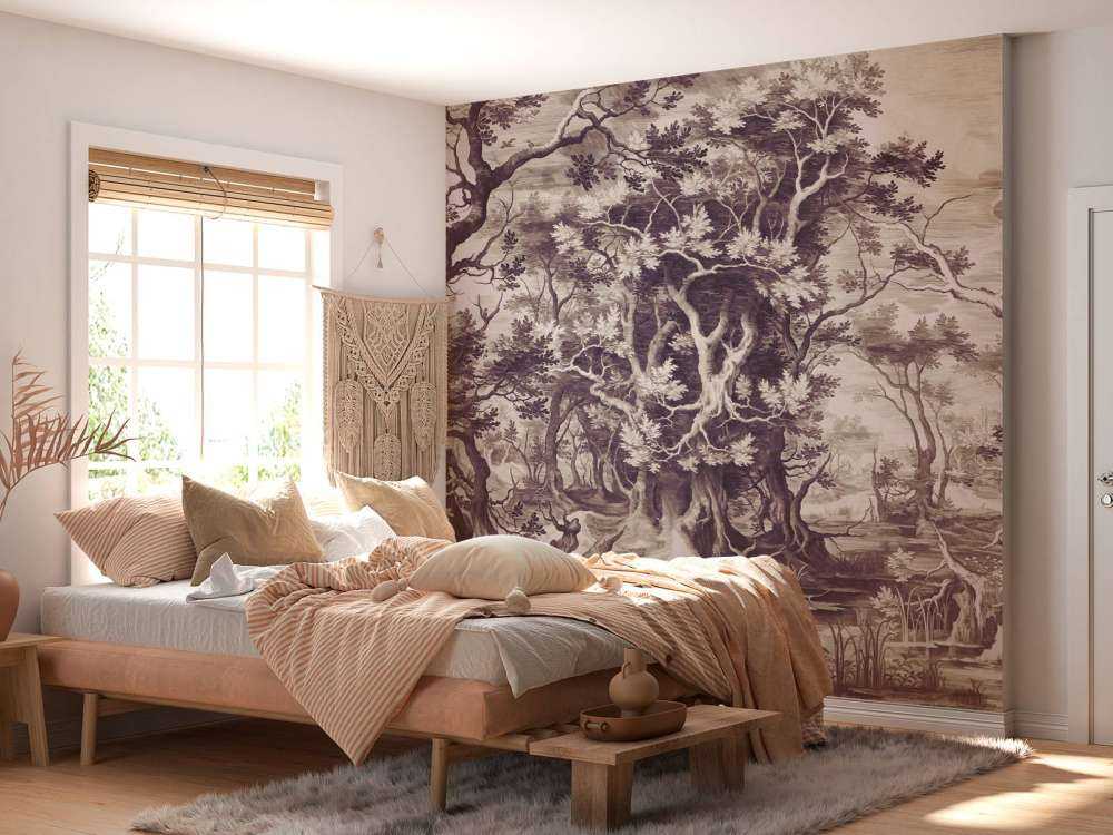 Forêt Mystique en Sépia