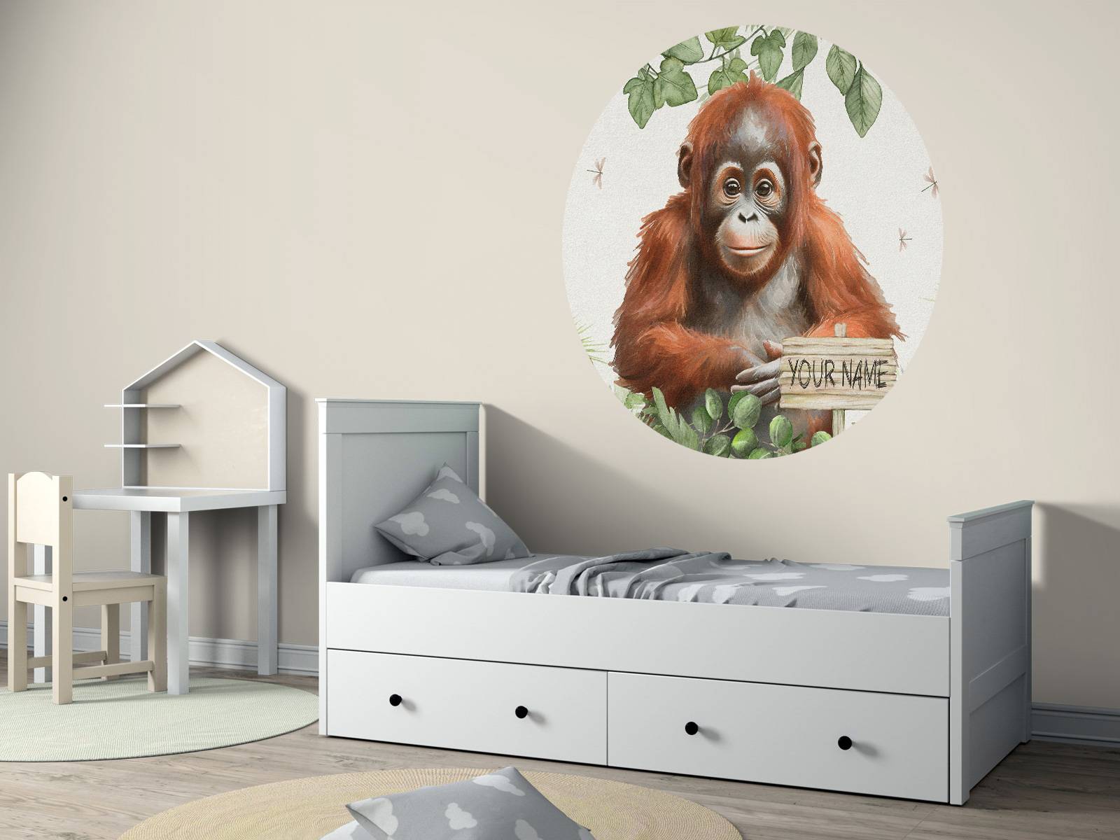 Jeune orang-outan dans la jungle