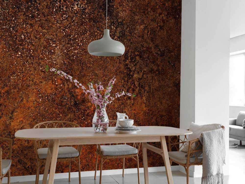 Structure brune rouillée