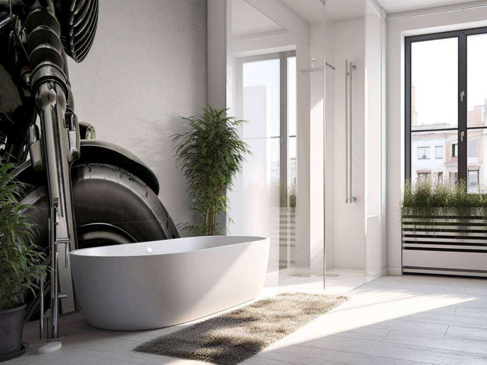 Gros plan sur le moteur