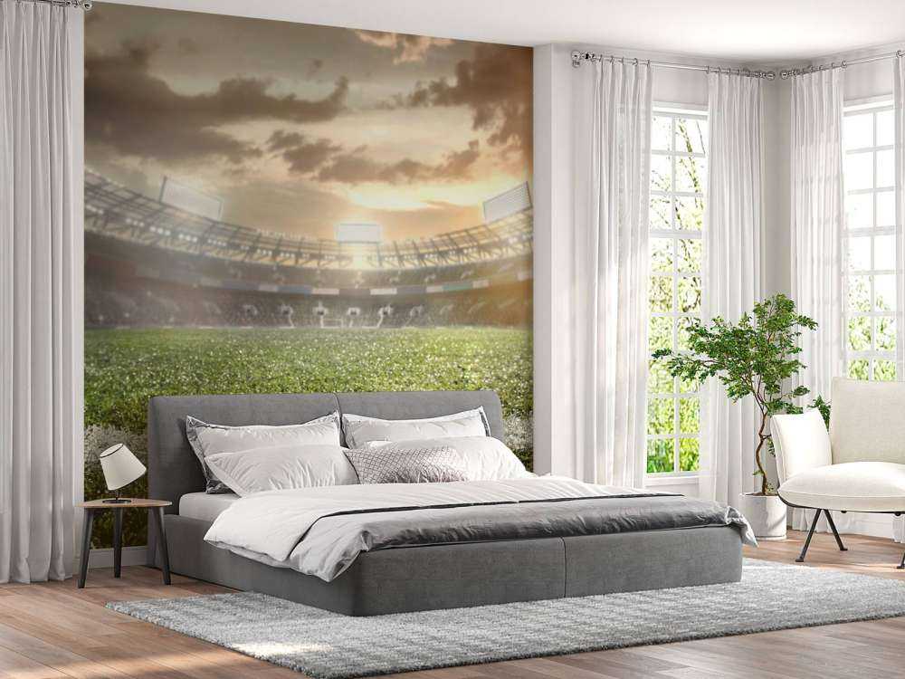 Stade avec gazon artificiel