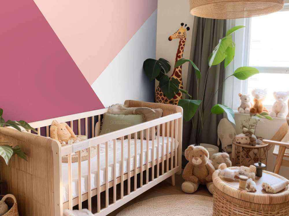 Triangles dans les tons de rose