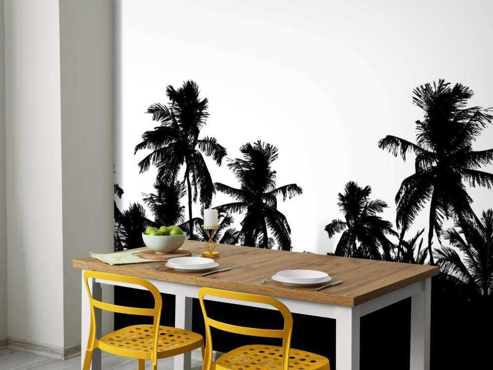 Silhouette de palmiers