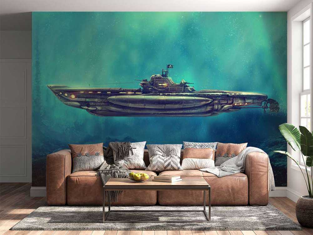 Sous-marin pirate dans le monde sous-marin