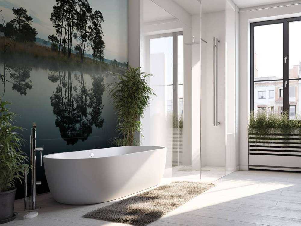 Les arbres le long des forêts